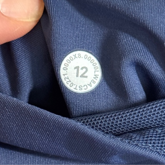 Lululemon 12 Court Rival High Rise Skirt Skort Chroma Clash Multi/Mineral Blue - Picture 8 of 11